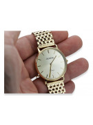 Goldene Herrenuhr Geneve ★ zlotychlopak.pl ★ Gold Reinheit 585 333 Niedriger Preis!