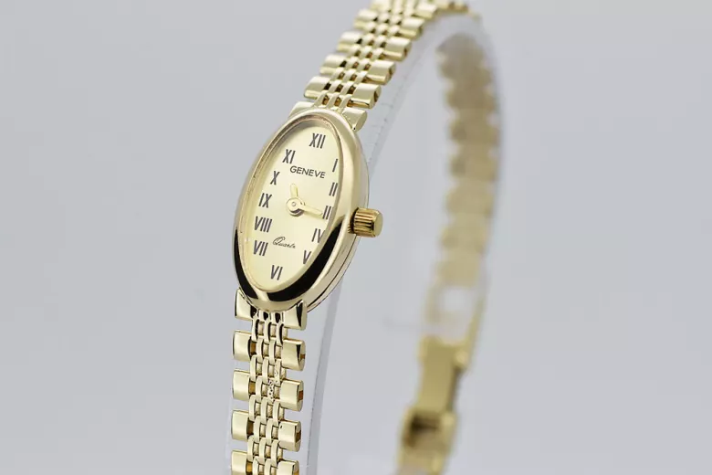 Reloj de oro para hombre Geneve ☆ zlotychlopak.pl ☆ Pureza de oro 585 333  Precio