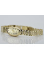 Żółte złoto 14k Lady Geneve zegarek prezent lw096y