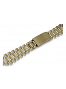 Pulsera de reloj estilo Rolex para hombre de oro amarillo de 14 quilates mbw016y