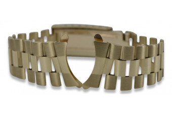 14K Жовте золото Rolex стиль браслет-годинник для чоловіків mbw016y
