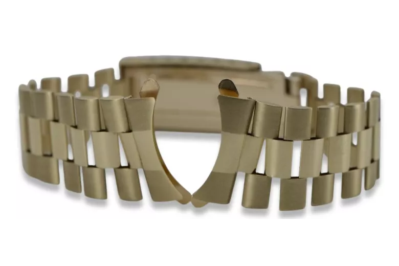 14 Karat Gelbgold Armbanduhr im Rolex-Stil mbw016y