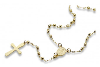 14K Yellow Gold Rosary Chain rcc003y