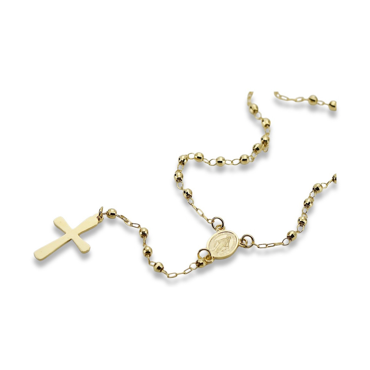 14K Yellow Gold Rosary Chain rcc003y