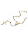 14K Yellow Gold Rosary Chain rcc003y