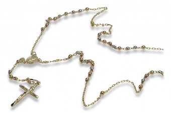 14K Weiß, Gelb, Roségold, 65c Halskette rcc008ywr