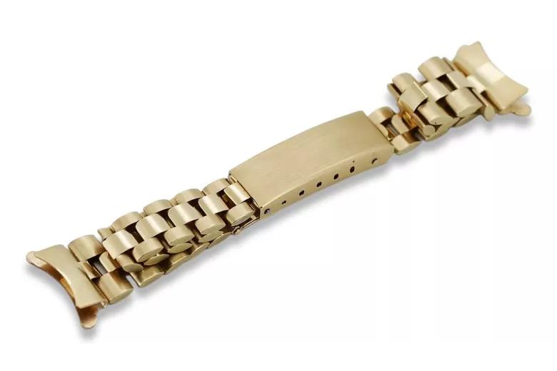 Złota bransoleta 14k 585 do zegarka damskiego typu Rolex lbw009y lbw009y