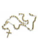 "Exquisite 14K Yellow Gold Rosary Chain with White Gold Accents" rcc011y