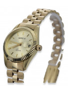 Gold men's watch Geneve ★ zlotychlopak.pl ★ Gold purity 585 333 Low Price!