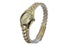 Reloj de pulsera de dama en oro amarillo 14k 585 Geneve lw020ydy&lbw009y