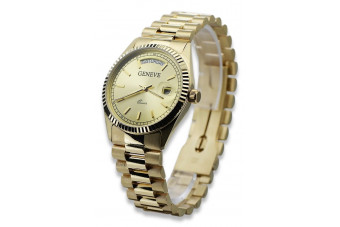 Montre Homme en Or Jaune 14k 585 Geneve mw013ydy&mbw015y