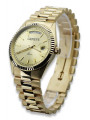 Reloj de oro para hombre Geneve ★ zlotychlopak.pl ★ Pureza de oro 585 333 Precio bajo!