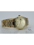 Gold men's watch Geneve ★ zlotychlopak.pl ★ Gold purity 585 333 Low Price!