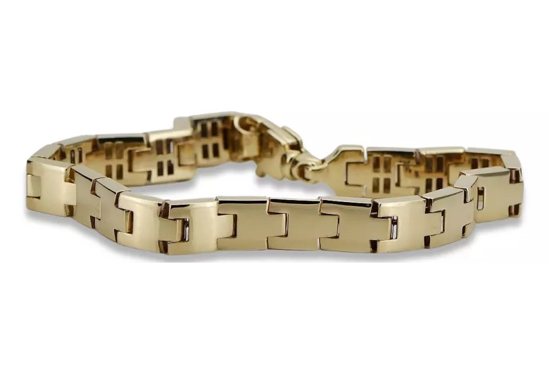 Yellow rose gold bracelet ★ russiangold.com ★ Gold 585 333 Low price