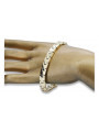 Yellow rose gold bracelet ★ russiangold.com ★ Gold 585 333 Low price