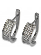 Boucles d'oreilles vintage en argent sterling 925, Pas de pierre ven121s