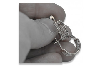 Pendientes vintage de Plata de ley 925, Sin piedras ven121s