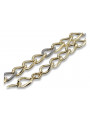 Italian Gold Fancy Bracelet, 14K Yellow & White Gold, Various Sizes cfb007yw