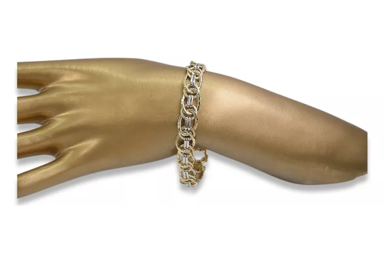 Yellow rose gold bracelet ★ russiangold.com ★ Gold 585 333 Low price