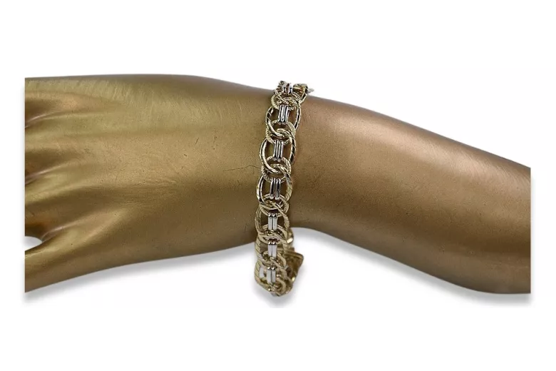 Bracelet ★ en or rose jaune russiangold.com ★ Or 585 333 Prix bas