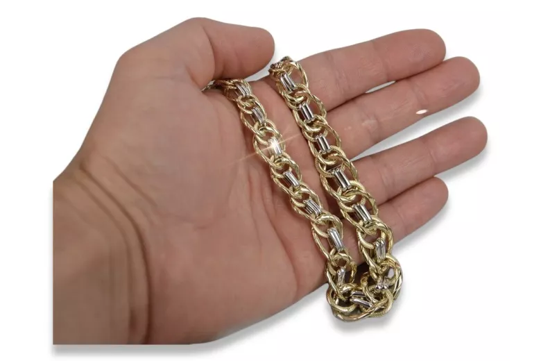 Yellow rose gold chain ★ russiangold.com ★ Gold 585 333 Low price