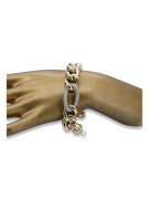 Pulsera de dama elegante en oro blanco y amarillo italiano cfb010yw