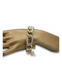 Bracelet de Dame Fantaisie en Or Jaune & Blanc Italien cfb010yw