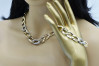 Italian 14k Gold Chain and Bracelet Duo cfc007yw70cm