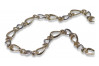 14K Yellow White Gold Dual Tone Necklace Chain cfc011yw