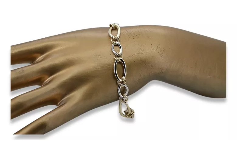 Yellow rose gold bracelet ★ russiangold.com ★ Gold 585 333 Low price