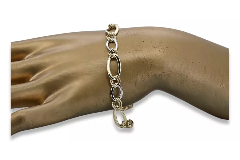 Yellow rose gold bracelet ★ russiangold.com ★ Gold 585 333 Low price