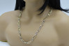 Elegant Italian 14k Gold Chain and Bracelet Duo cfc011yw&65cm