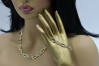 Ensemble de chaîne et bracelet en or 14 carats italien cfc011yw&cfb011yw