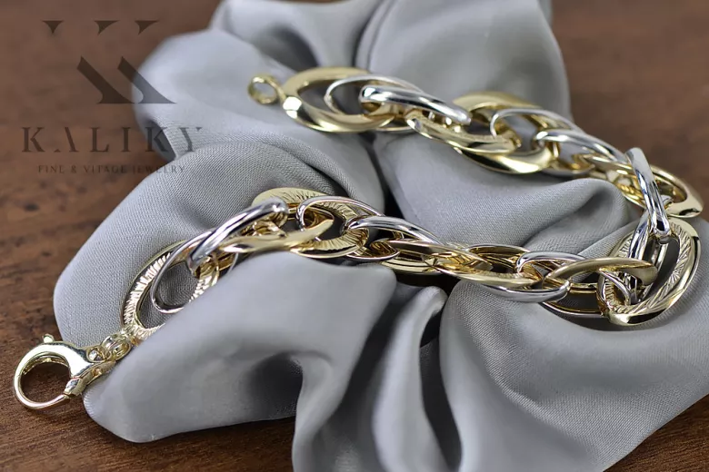 Yellow rose gold bracelet ★ russiangold.com ★ Gold 585 333 Low price