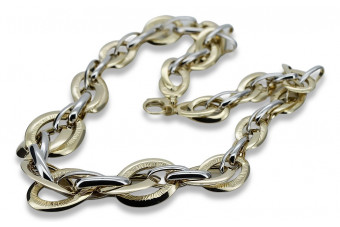 14K Yellow White Gold Necklace Chain cfc012yw