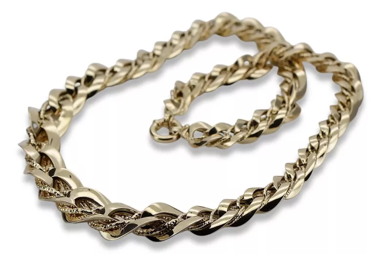 Yellow rose gold chain ★ russiangold.com ★ Gold 585 333 Low price