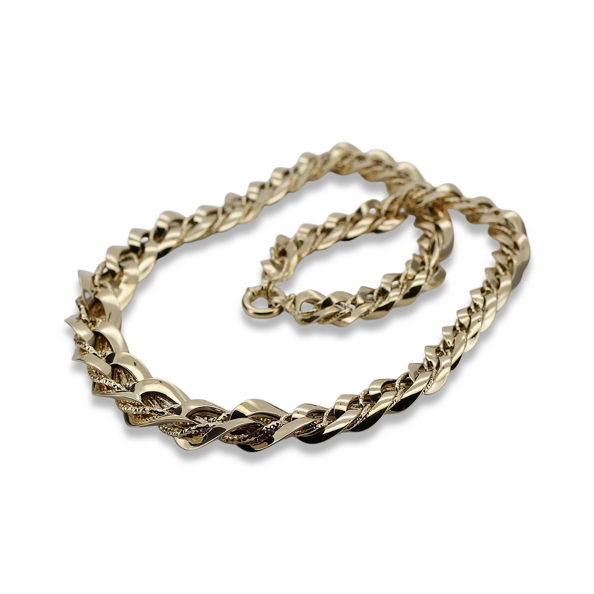 Yellow rose gold chain ★ russiangold.com ★ Gold 585 333 Low price