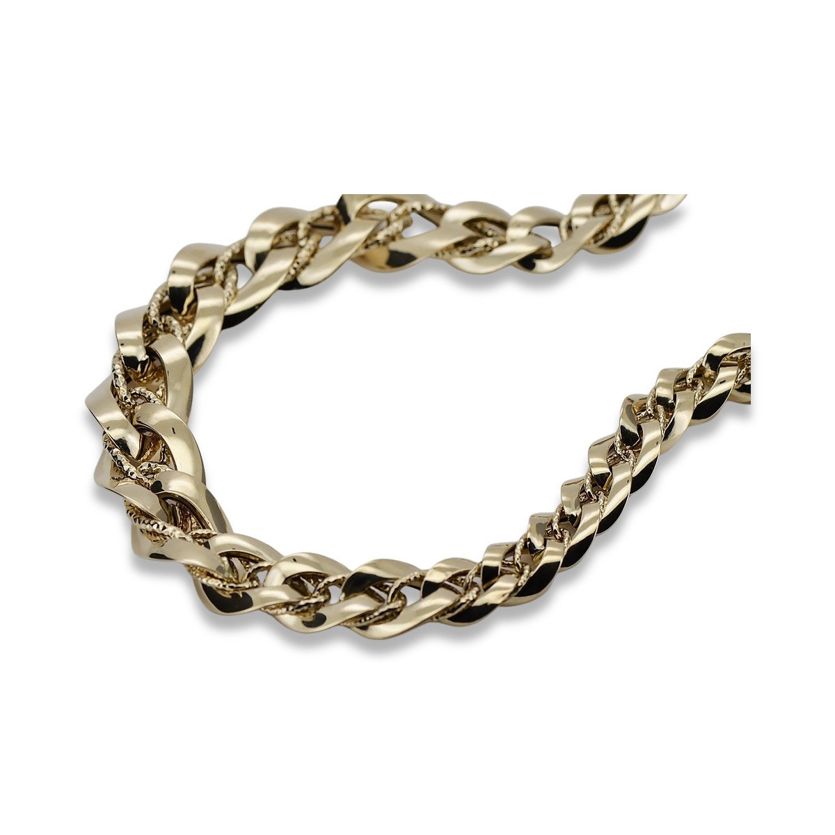 Yellow rose gold chain ★ russiangold.com ★ Gold 585 333 Low price