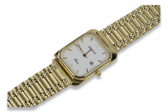 Montre en or jaune 14k pour homme à Genève mw001ydw&mbw009y