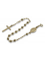 Yellow rose gold rosary bracelet★ russiangold.com ★ Gold 585 333 Low price