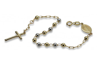 14K Yellow Gold "Sweet Bliss" Rosary Bracelet rb004yw