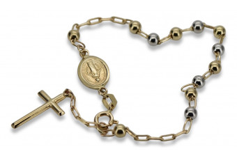 Bracelet★ chapelet en or rose jaune russiangold.com ★ or 585 333 Prix bas