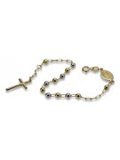 Yellow rose gold rosary bracelet★ russiangold.com ★ Gold 585 333 Low price