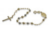 14K Yellow Gold Gemstone Rosary Bracelet rbc003yw