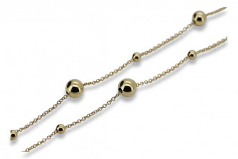 Cadena ★ de oro rosa amarillo russiangold.com ★ Oro 585 333 Precio bajo