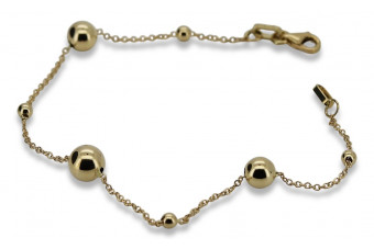 Yellow rose gold bracelet ★ russiangold.com ★ Gold 585 333 Low price
