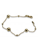 Yellow rose gold bracelet ★ russiangold.com ★ Gold 585 333 Low price