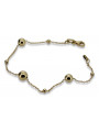 Bracelet ★ en or rose jaune russiangold.com ★ Or 585 333 Prix bas