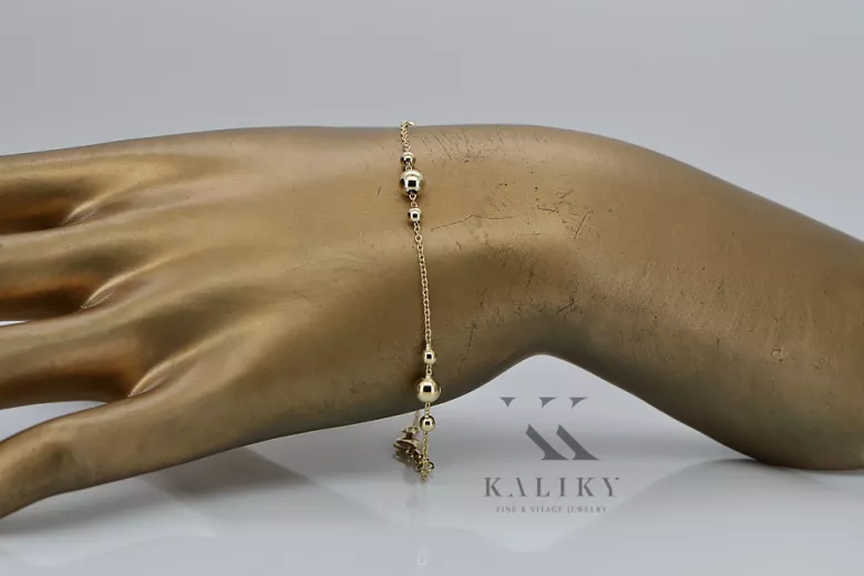 Pulsera ★ de oro rosa amarillo russiangold.com ★ Oro 585 333 Precio bajo