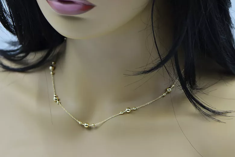 Yellow rose gold chain ★ russiangold.com ★ Gold 585 333 Low price